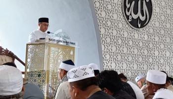 Erzaldi berkesempatan Khutbah Jum&#039;at di Masjid Kubah Timah